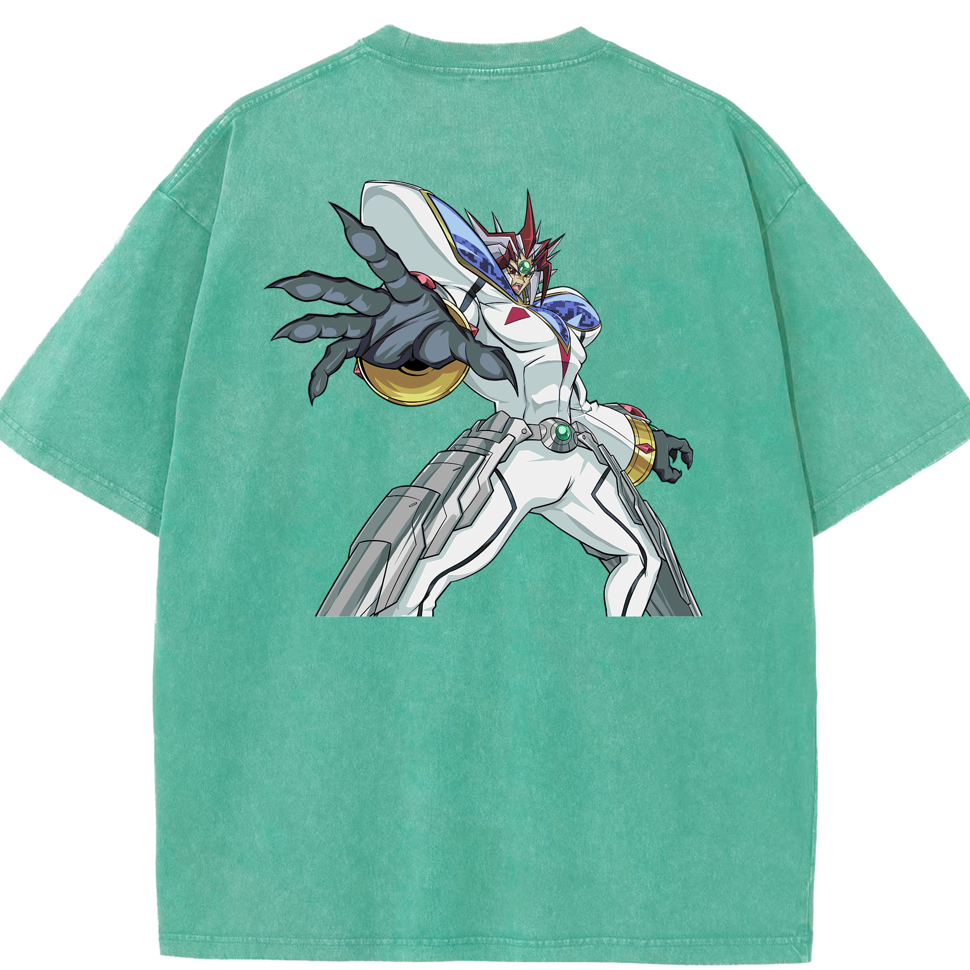 （画像用） 遊☆戯☆王 Yu-Gi-Oh! 綿100% ヴィンテージ風 半袖Tシャツ（背面プリント）